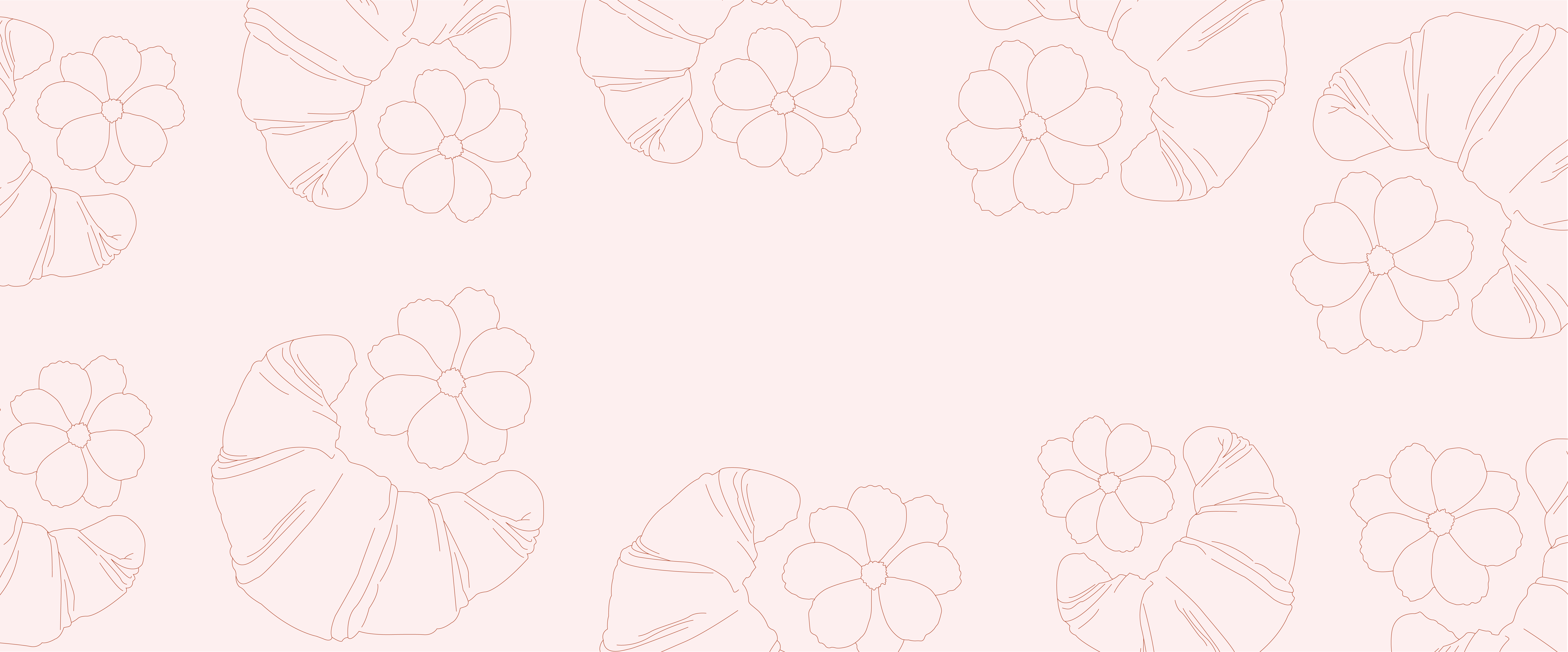 Brown Crescent Moon & Flower花とクロワッサンがある暮らし